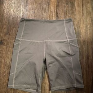 Women's Gray High-Waisted Shorts